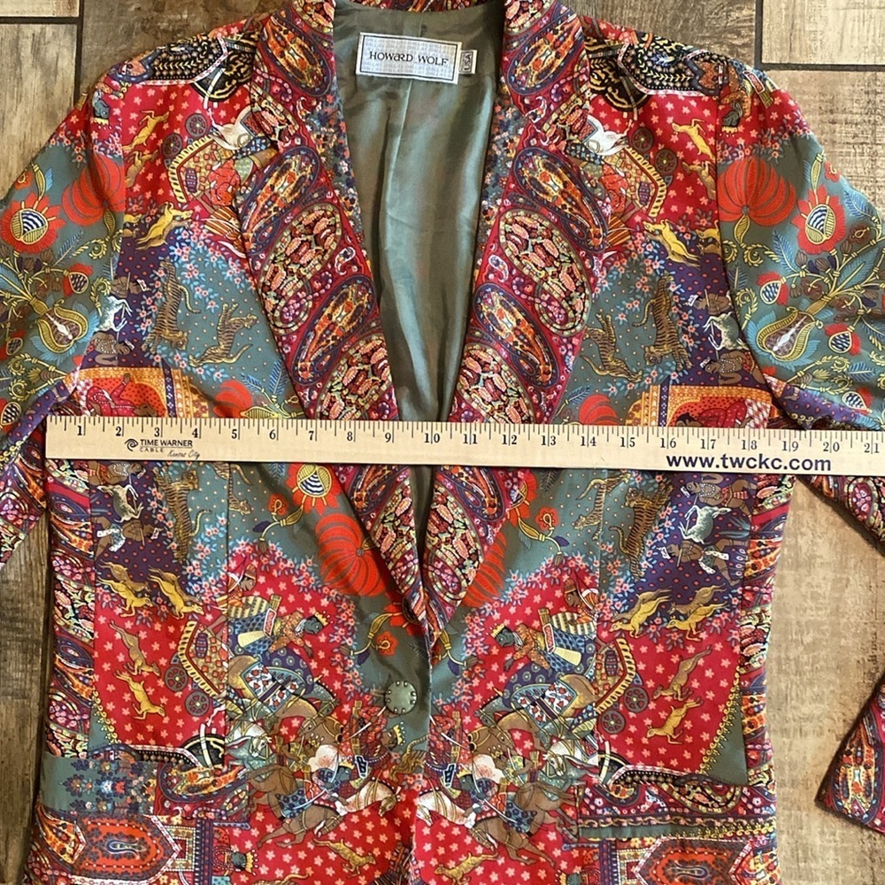 Howard Wolf vintage Multicolor Patterned Blazer - Picture 8 of 12